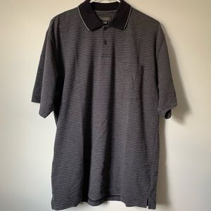 Van Heusen Men’s Short Sleeve Gray and White Polo Shirt